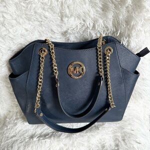 Michael Kors Dark Blue Shoulder Bag